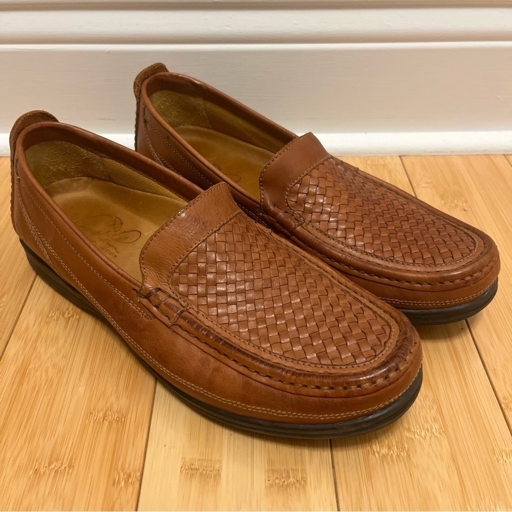 Arnold Palmer Ashton Men's Brown Leather Loafers size 10 M Brazil made